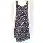 vintage jean varon geomeric print dress