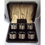 vintage 1928 solid sterling napkin rings