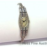 vintage 1930s gubelin platinum diamond watch