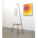 vintage 1950 rispal floor lamp table