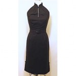 vintage 1950s alfred shaheen little black dress