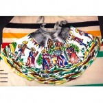 vintage 1950s hand painted Mexican skirt