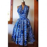 vintage 1950s kahala halter dress