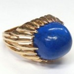 vintage 1950s lapis lazuli ring