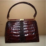 vintage 1950s lucille de paris alligator handbag