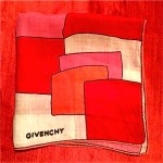 vintage 1960s givenchy cotton scarf