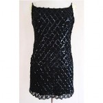 vintage 1960s ricano sequin knit mini dress