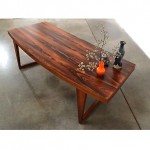 vintage 1960s rosewood curve coffee table