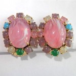 vintage 1964 christian dior glass earrings