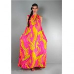 vintage 1970s lauhala maxi dress