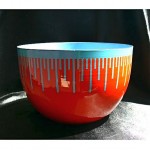 vintage 1976 rochard anuszkiewicz enamel bowl