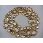 vintage 1981 chanel glass sautoir necklace