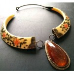 vintage amber necklace