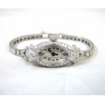 vintage art deco diamond watch