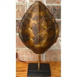 vintage brass turtle shell lamp