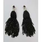 vintage christian dior beaded earrings