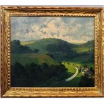 vintage early 20th century mulfinger oil landscape