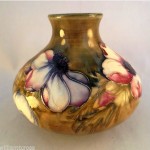 vintage early moorcroft anemone pottery vase