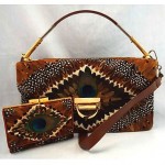 vintage feather shoulder bag and purse