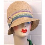 vintage flapper straw cloche