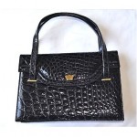 vintage french alligator handbag