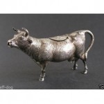 vintage german silver figural cow creamer