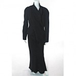 vintage john galliano wool skirt suit set