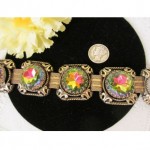 vintage juliana heliotrope rhinestone bracelet