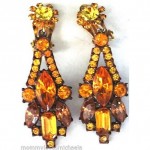 vintage juliana rhinestone earrings