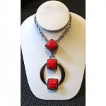 vintage kramer geometric necklace