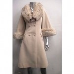 vintage lilli ann fur trim coat