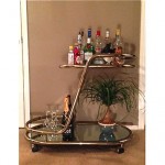 vintage mid-century bar cart