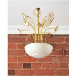 vintage mid-century paavo tynell for lightolier chandelier