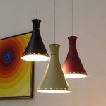 vintage mid-century pendant light