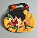 vintage patricia smith tapestry moon bag handbag