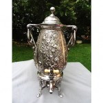 vintage reed & barton repousse samovar