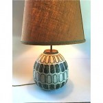 vintage ruscha pottery ceramic lamp