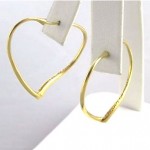 vintage tiffany 18k heart earrings