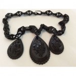 vintage victorian mourning necklace