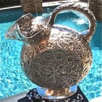 vintage vigueras sterling mexican repousse water pitcher