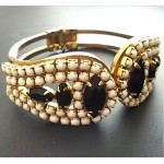 vintage weiss clamper bracelet