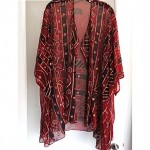 vintage zandra rhodes handpainted slk chiffon jacket