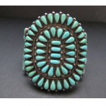 vintage zuni sterling turquoise bracelet