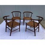 vintage set hans wegner dining chairs