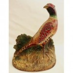 abtuqye fred everett cast urib pheasant figural doorstop