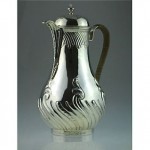 antique 1859 samuel haynes solid silver coffee pot