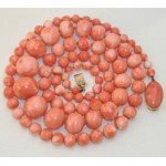 antique 1900s undyed coral necklace