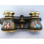 antique 19th century enamel opera glasses