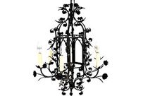 antique 19th century wrought iron chandelier