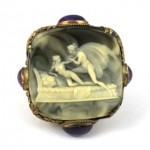 antique apollo daphne cameo ring